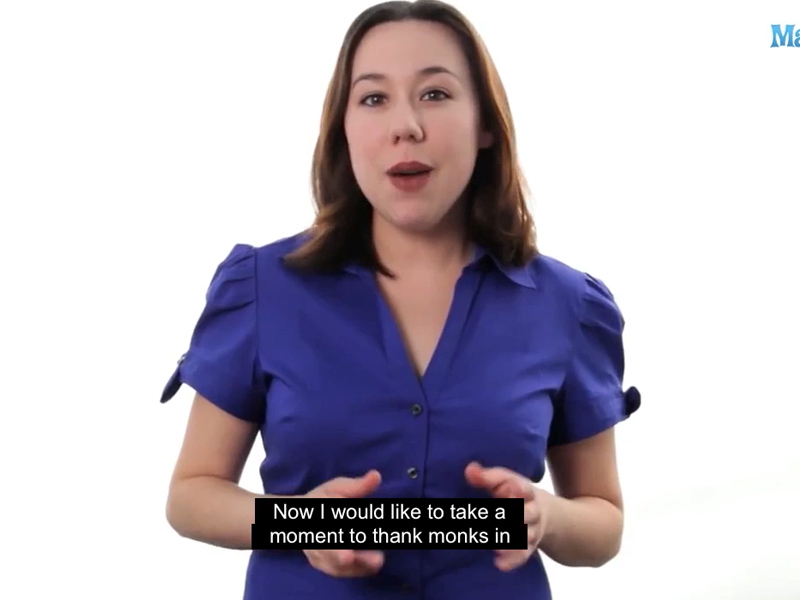 Video Frame with captions